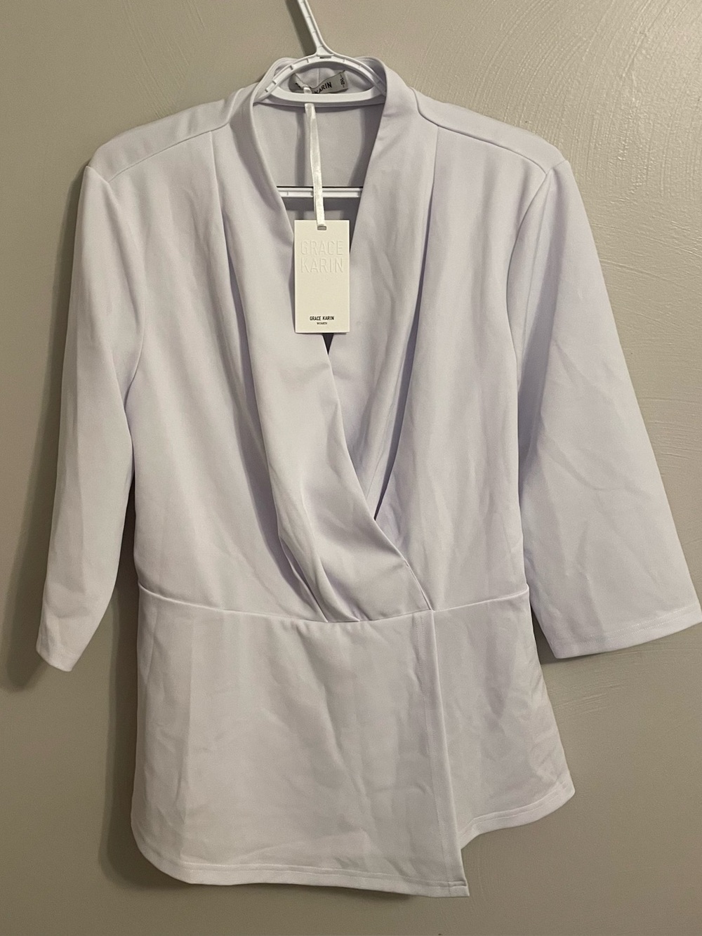 Grace Kari White Blouse Size Zip Size 2XL NWT